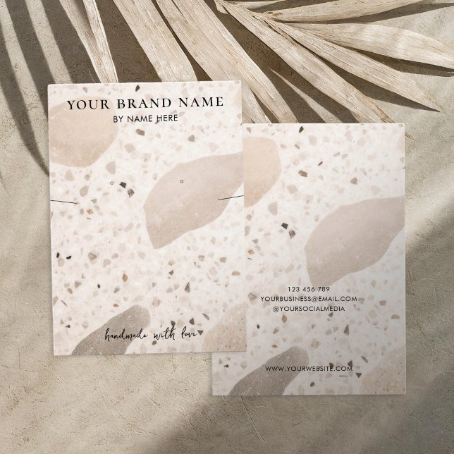 Minimalistische Boho Jewelier Earring Display Card (Von Creator hochgeladen)