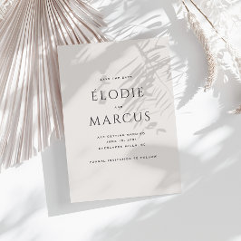 Minimalistische Bold Typografy Modern Save the Dat Einladung