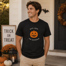 Minimalistische Boo-Crew - Halloween Personalisier T-Shirt