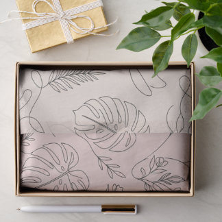 Minimalistische botanische abstrakte Schönheitssal Seidenpapier