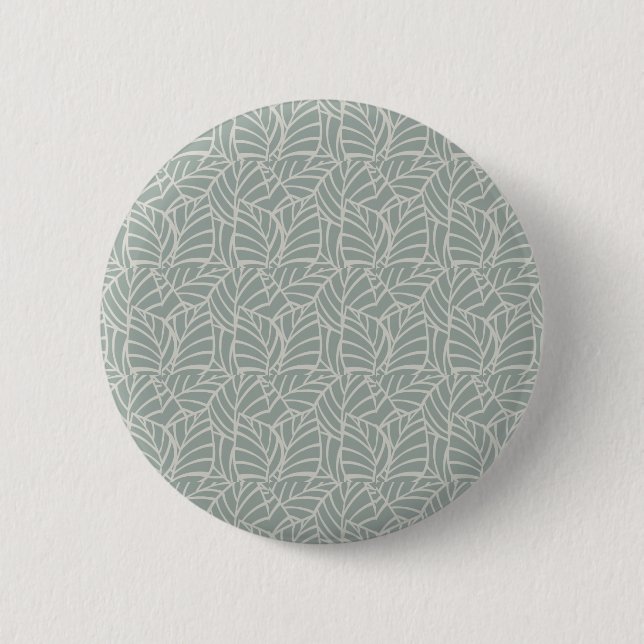 Minimalistische Botanische Adern Button (Vorderseite)