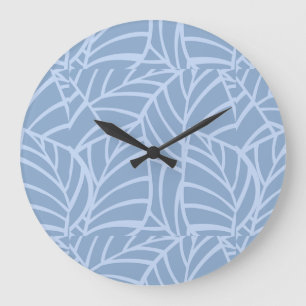 Minimalistische Botanische Adern Große Wanduhr