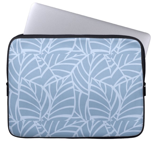 Minimalistische Botanische Adern Laptopschutzhülle (Vorderseite)