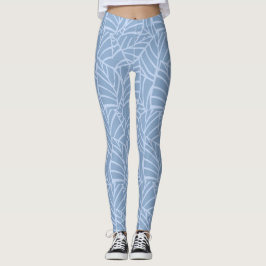 Minimalistische Botanische Adern Leggings