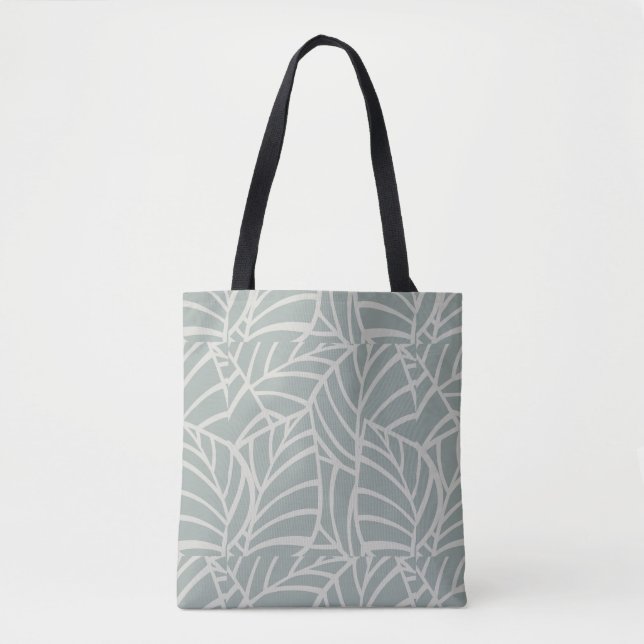 Minimalistische Botanische Adern-Tasche (Vorderseite)