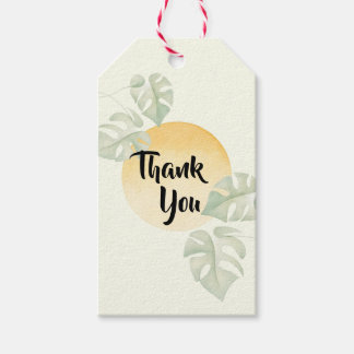 Minimalistische botanische Dankeschön-Tags | Gesch Geschenkanhänger
