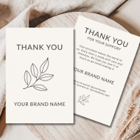 Minimalistische botanische handgefertigte Produkte