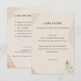 Minimalistische botanische kleine Unternehmen Begleitkarte