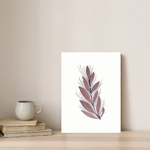 Minimalistische botanische Mauer Kunst - sanfte, e Leinwanddruck