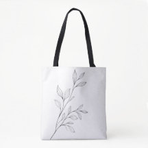 Minimalistische botanische schwarze Linienkunst