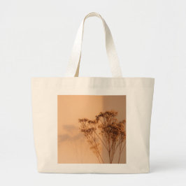 Minimalistische Botanische Silhouette Tote Tasche