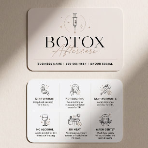 Minimalistische Botox-Nachbehandlungsanweisungen K