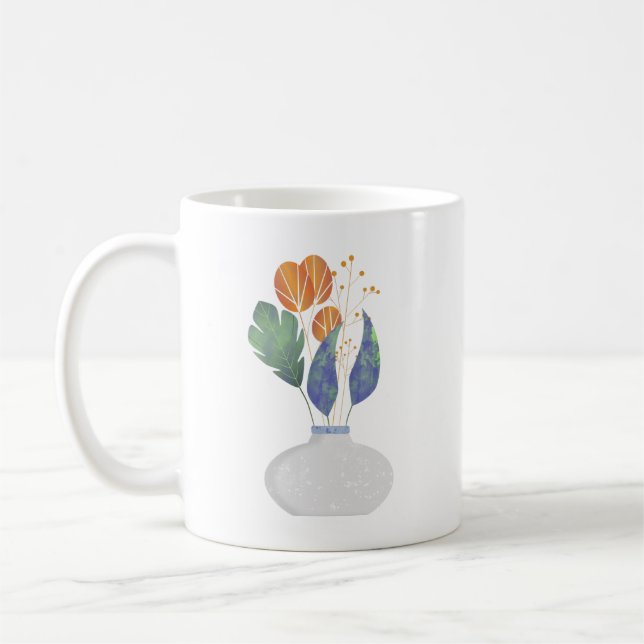 Minimalistische Bouquet-Tasse Kaffeetasse (Links)
