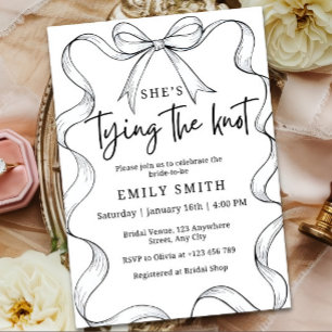 Minimalistische Bridal-Dusche Einladung Vorlage, s