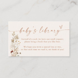 Minimalistische Bücher für die Kinderkarte | Fall Begleitkarte