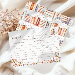 Minimalistische Bücher und Schmetterling Brautpart Begleitkarte