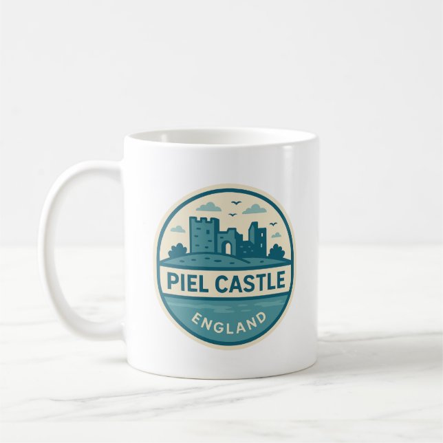 Minimalistische Burg Piel Tasse - Historisches Ges (Links)