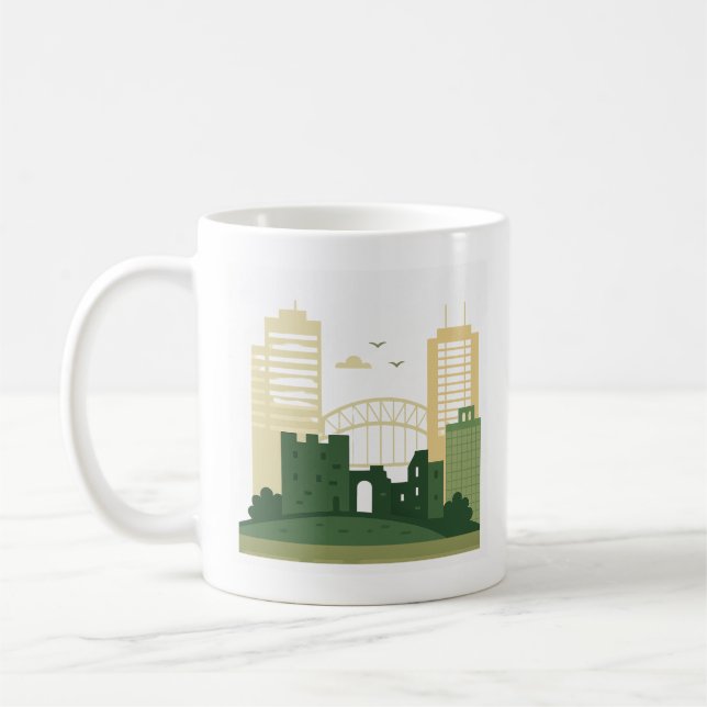 Minimalistische Burg Piel Tasse - Historisches Ges (Links)