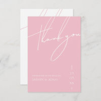 Minimalistische Candy Pink Script Typografy Weddin