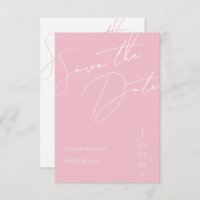 Minimalistische Candy Pink Script Typografy Weddin