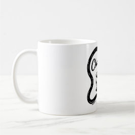 Minimalistische Chai-Time-Typografie-Kunst Kaffeetasse