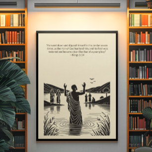 Minimalistische Christliche Wall Art - Bibelverse  Poster
