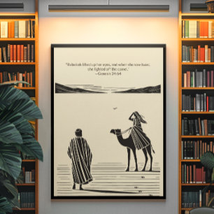 Minimalistische Christliche Wall Art - Bibelverse  Poster