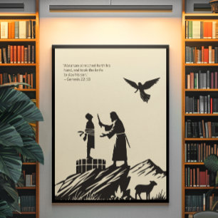 Minimalistische Christliche Wall Art - Bibelverse  Poster