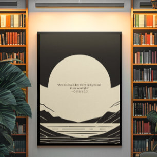 Minimalistische Christliche Wall Art - Bibelverse  Poster