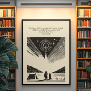 Minimalistische Christliche Wall Art - Bibelverse  Poster