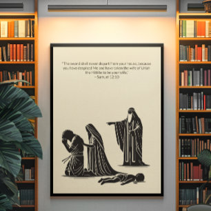 Minimalistische Christliche Wall Art - Bibelverse Poster