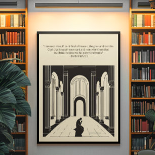 Minimalistische Christliche Wall Art - Bibelverse  Poster