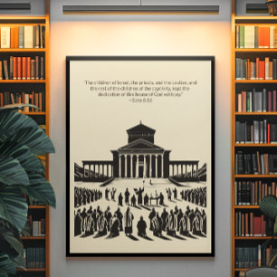 Minimalistische Christliche Wall Art - Bibelverse  Poster