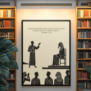 Minimalistische Christliche Wall Art - Bibelverse  Poster