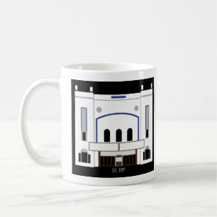 Minimalistische Columbia Theater Kaffee-Tasse Kaffeetasse
