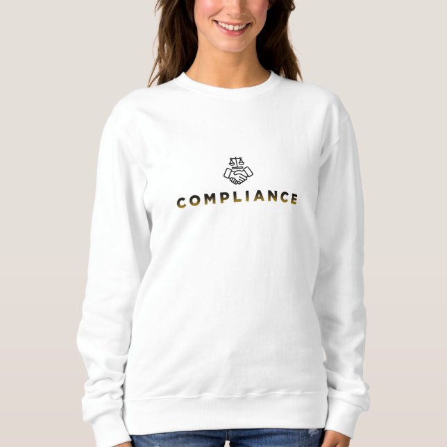 Minimalistische Compliance Sweatshirt (Vorderseite)