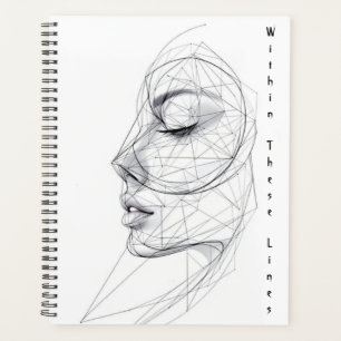 Minimalistische Continuous-Line-Kunst Planer