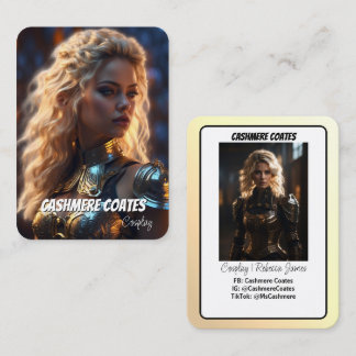 Minimalistische Coscards | Cosplay-Charakterkarte Visitenkarte