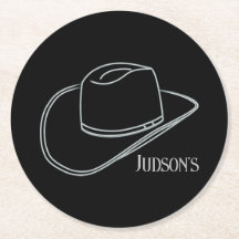 Minimalistische Cowboy-Biertrinkküste