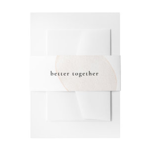 Minimalistische Creme Einladungsbanderole