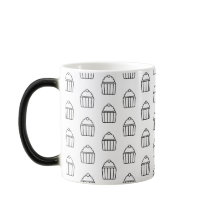 Minimalistische Cupcake-Muster-Tasse