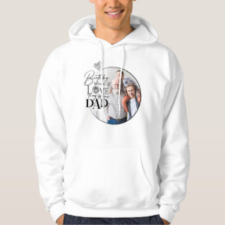 Minimalistische Dad-Birthday-Typografie-Foto Hoodie
