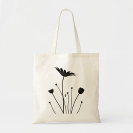 Minimalistische Daisy Blume Tote Bag Tragetasche