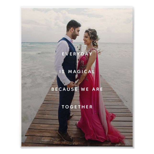 Minimalistische Dankbarkeit Foto drucken (Vorne)