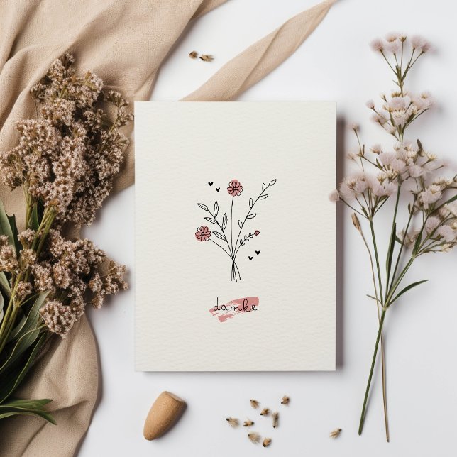 Minimalistische Dankeskarte (Titelbild)