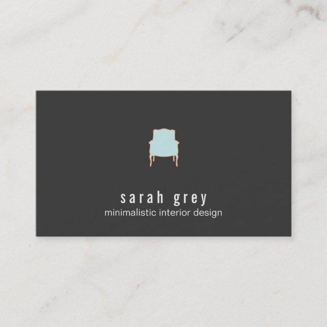Minimalistische Design Business Card Visitenkarte (Vorderseite)