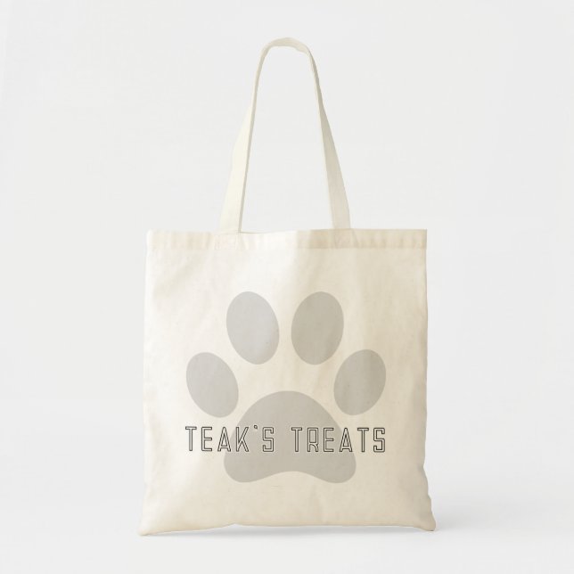 Minimalistische Dog Tote Bag Tragetasche (Vorne)