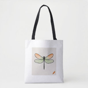 "Minimalistische Dragonfly-Designtasche: Schwarze