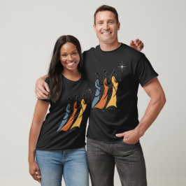 Minimalistische Drei Weisen T-Shirt