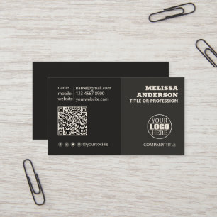 Minimalistische Dual-Tone-Visitenkarte Visitenkarte